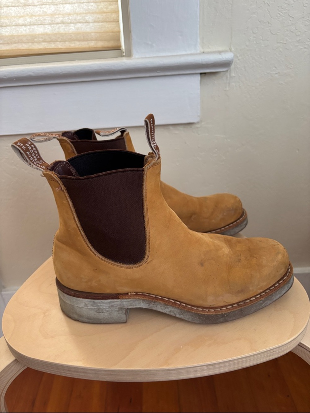 R.M. Williams Tan Chelsea Ankle Boots